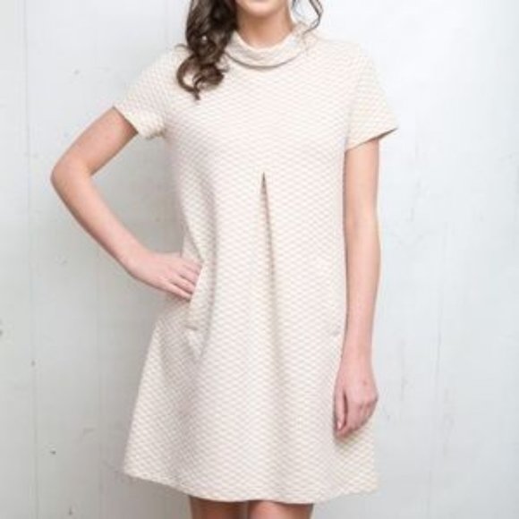 Tyler Boe Kim Cowl Neck Geo Print Tunic Dress - Picture 9 of 9